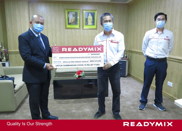 Readymix Donated $10,000 to Covid-19 Relief Fund (2021)