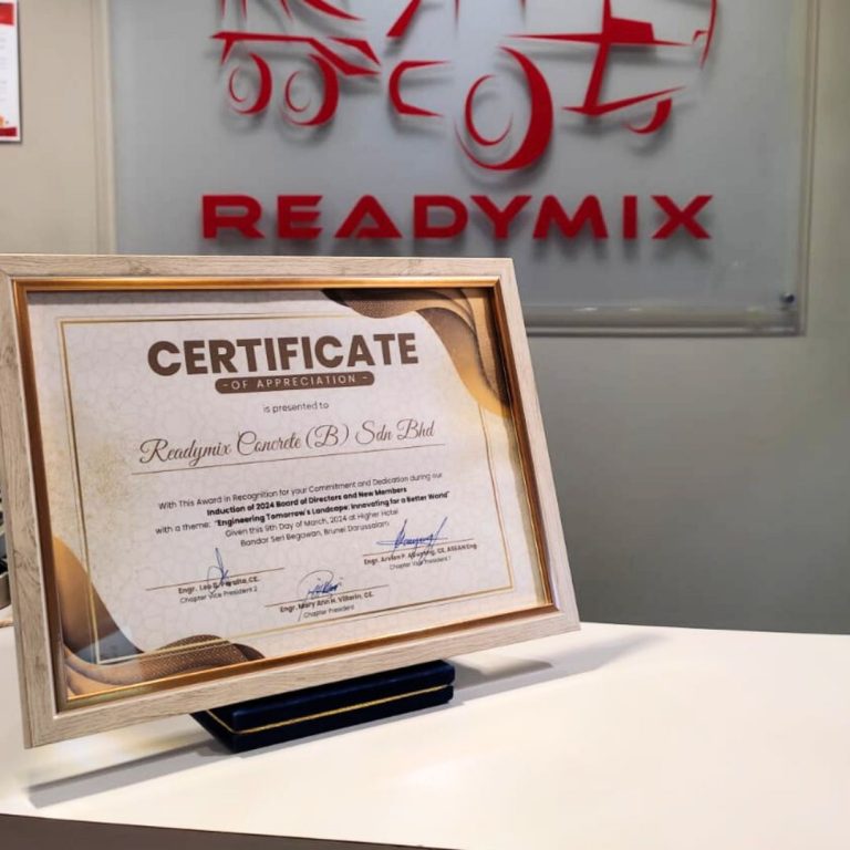 READYMIX SHOWS SUPPORT TO PHILIPPINE INSTITUTE OF CIVIL ENGINEERS (PICE) BRUNEI
